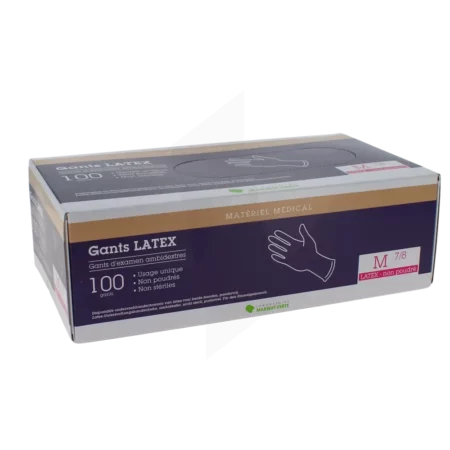 GANTS LATEX MEDIUM B/100