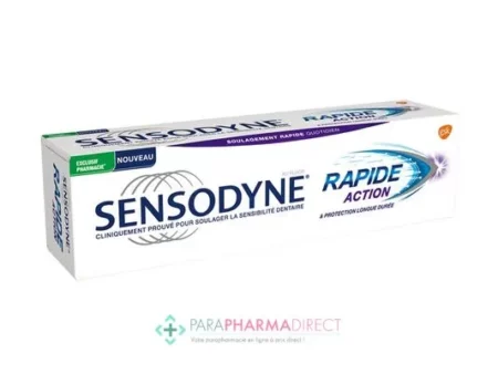 SENSODYNE DENTIFRICE RAPIDE ACTION BLANCHEUR 75ML