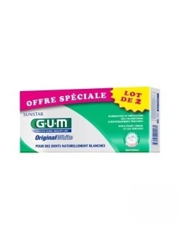 GUM DUO PACK DENTIFRICE ORIGINAL WHITE /1745