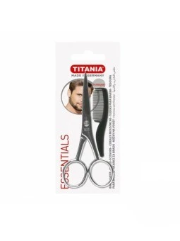 TITANIA CISEAUX POUR MOUSTACHES + PEIGNE 1050/9 – Image 4