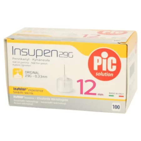 PIC INSUPEN AIGUILLES 12MM 29G B/100