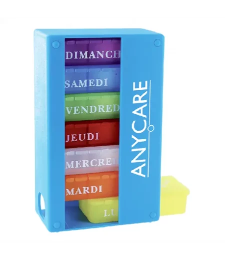 ANYCARE PILULIER SEMAINIER BLEU WS-BLEU