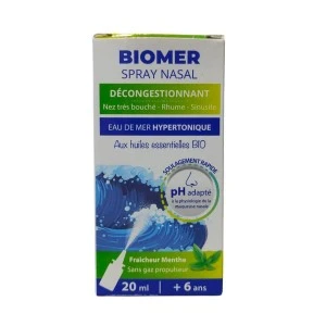 BIOMER SPRAY NASAL DECONGESTIONNANT MENTHE 20ML