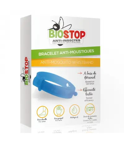 BIOSTOP BRACELET ANTI MOUSTIQUES ADULTE