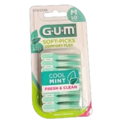 GUM CURE DENT SOFT PICKS COMFORT FLEX MED /670
