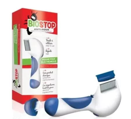 BIOSTOP PEIGNE POUX ELECTRONIQUE ANTI POUX 8866