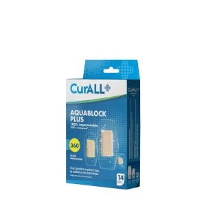 CURALL AQUABLOCK PLUS ASSORTED (IMPERMEABLE) B/14
