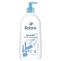 BIOLANE GEL CORPS ET CHEVEUX SURGRAS 350ML