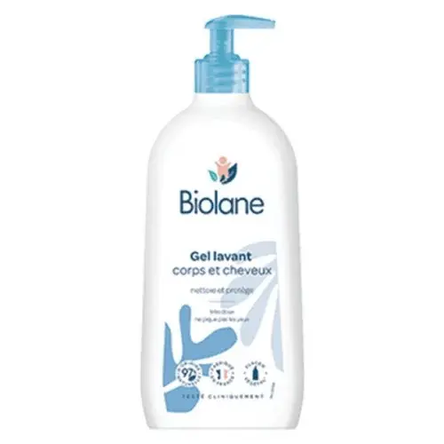 BIOLANE GEL CORPS ET CHEVEUX SURGRAS 350ML – Image 4