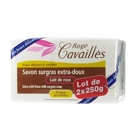 ROGE CAVAILLES SAVON EXTRA DOUX LAIT DE ROSE 250G