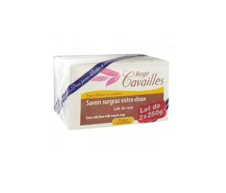 ROGE CAVAILLES SAVON EXTRA DOUX LAIT DE ROSE 250G – Image 3