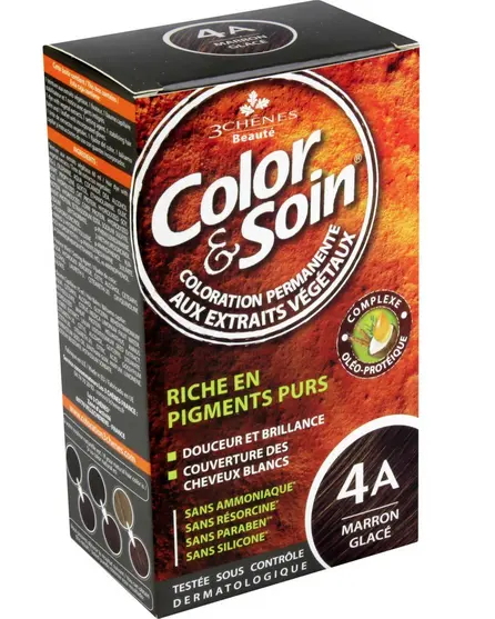 3CHENES COLOR SOIN MARRON GLACE 4A