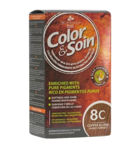 3CHENES COLOR SOIN BLOND CUIVRE 8C