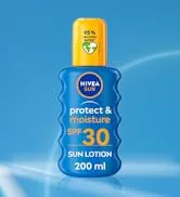 NIVEA SPRAY PROTECT & HYDRATE SPF30 200M – Image 4