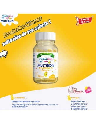 VITAL PEDIAKIDS MULTIBON VIT C ACEROLA B/30