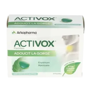 ARKO PHARMA ACTIVOX MENTHE PASTILLES B/24