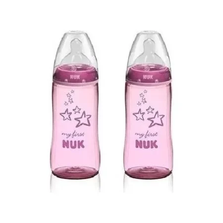 NUK BIB FIRST CHOICE R/B ROSE 300ML 41797