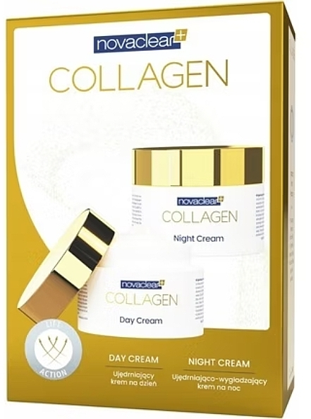 NOVACLEAR COFFRET GLYSKINCARE GOLD COLLAGEN SERUM+DAY CR+NIGHT CR