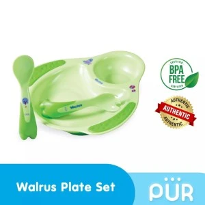 PUR WALRUS ASSIETTE+COUVERT 5501B