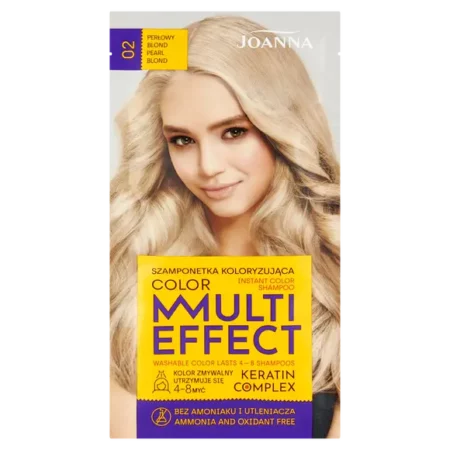 JOANNA MULTI EFFECT COLOR SHAMPOO 02 PEARLY BLOND 35G