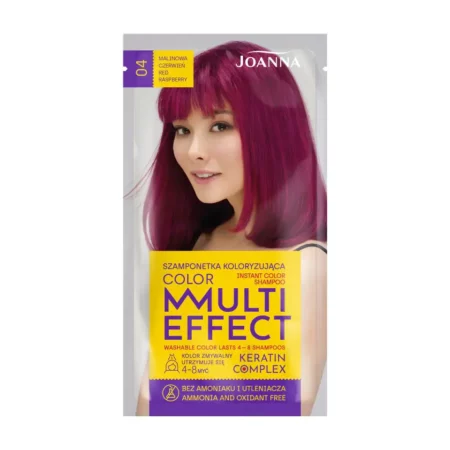 JOANNA MULTI EFFECT COLOR SHAMPOO 04 RASPBERRY RED 35G