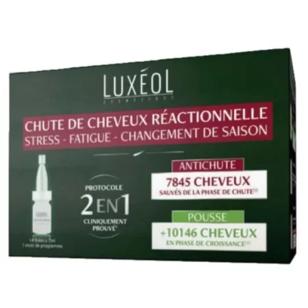 LUXEOL CHUTE DE CHX REACTIONNELLE 2EN1 AMP B/14