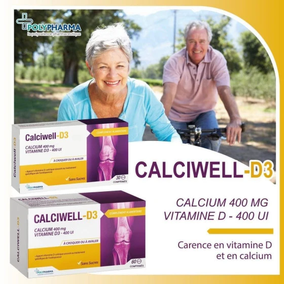 POLYPHARMA CALCIWELL D3 COMP B/60