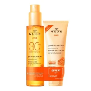 NUXE SAC HUILE BRONZANTE SPF50+LAIT CORPS OFFERT