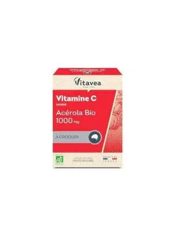 VITAVEA VITAMINE C ACEROLA BIO 1000 FRAMBOISE GEL B/28