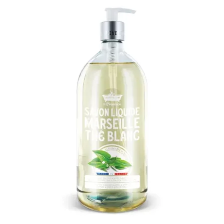 LES PETITS BAINS DE PROVENCE SAVON LIQUIDE THE BLANC 1L