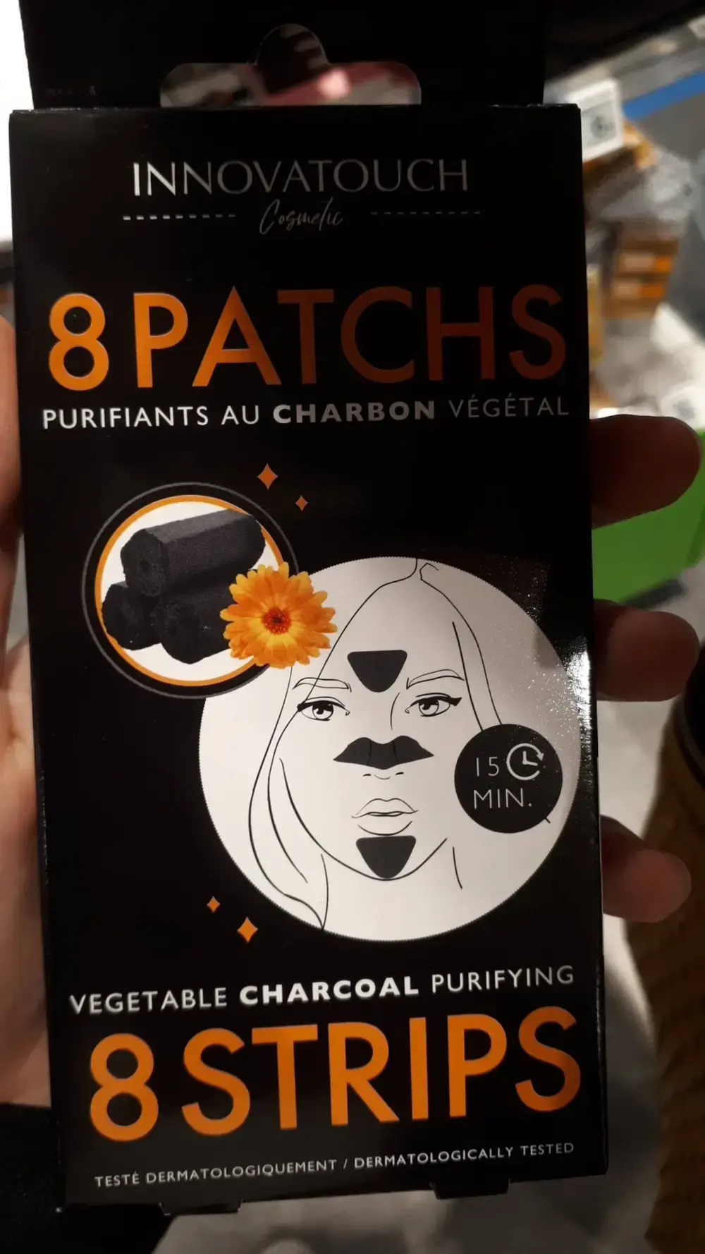 INNOVATOUCH MASQUE CHARBON 8 PATCHS