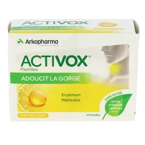 ARKO PHARMA ACTIVOX MIEL CITRON PASTILLES B/24