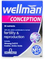 VITABIOTICS WELLMAN CONCEPTION TABLETS B/30