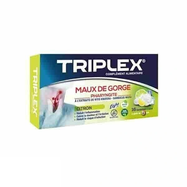 TRIPLEX MAUX DE GORGE CITRON CP B/16 – Image 2