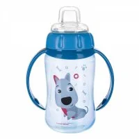CANPOL TASSE HAPPY ANIMALS ANSES TURQ BEC SILIC 320ML 56/512