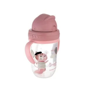 CANPOL TASSE ANTIECLABOUSSURE AVEC PAILLE ROUGE BONJ PARIS 270ML 56/607