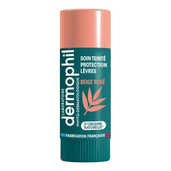 DERMOPHIL STICK LEVRES SOIN TEINTE BEIGE ROSE – Image 2
