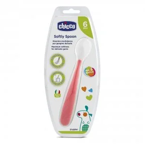 CHICCO CUILLERE SILICONE 6M+ BOY 61853 – Image 2