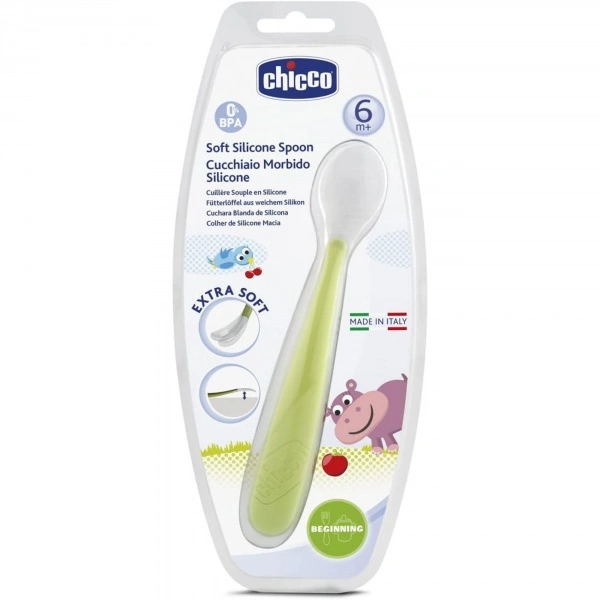 CHICCO CUILLERE SILICONE 6M+ BOY 61853 – Image 3
