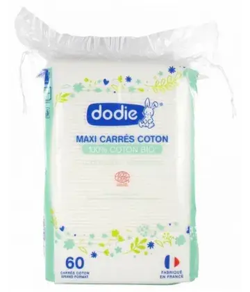 DODIE CARRES DE COTON BIO B/60