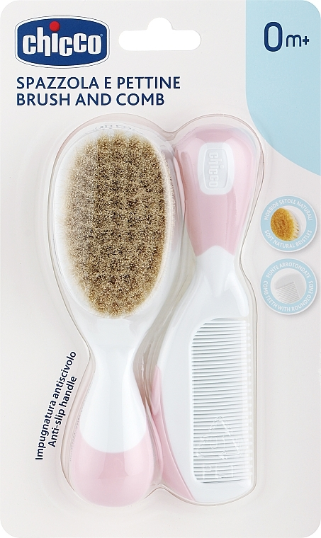CHICCO BROSSE ET PEIGNE PINK