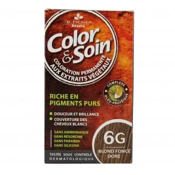 3CHENES COLOR SOIN BLOND FONCE DORE 6G