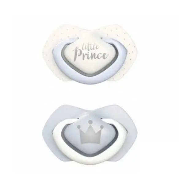 CANPOL 2 SUCETTES UNIVERSELLES ROYAL BABY BLEU 0-6M 22/650