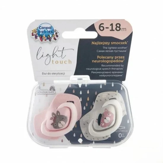 CANPOL 2 SUCETTES UNIVERSELLES BONJOUR PARIS ROSE 0-6M 22/647 – Image 4