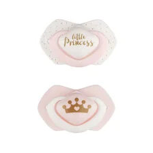 CANPOL 2 SUCETTES UNIVERSELLES ROYAL BABY ROSE 0-6M 22/650 – Image 2