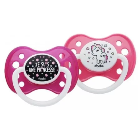 DODIE 2 SUCETTES DESSIN FILLE A18 25602