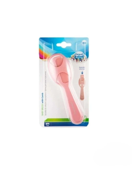 CANPOL BROSSE ET PEIGNE BEBE ROSE 56/160 – Image 3