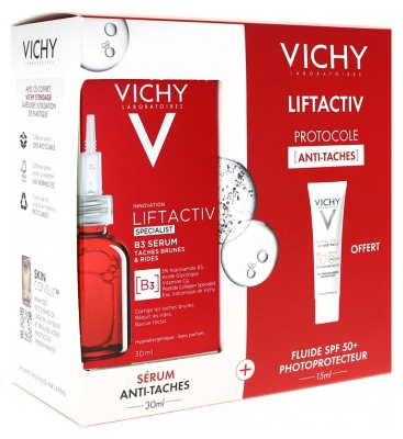 VICHY DUO LIFT ACTIV B3 SERUM +UV AGE DAILY SPF50+ – Image 2