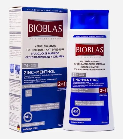 BIOBLAS SHAMP ZINC MENTHOL 360ML