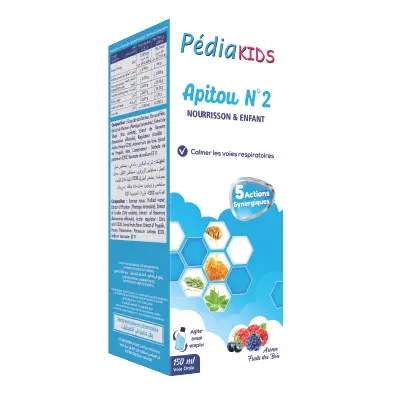 VITAL PEDIAKIDS APITOU N2 SANS SUCRE 150ML – Image 2